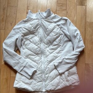 Women's White Quilted Jacket
